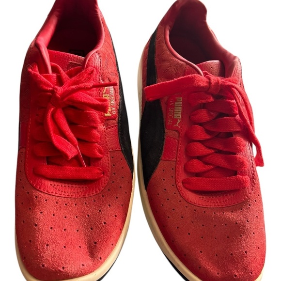 Puma Gv Special Lux Men's 9 Red Suede Lace Up Low Top Sneakers Shoes - Picture 12 of 16